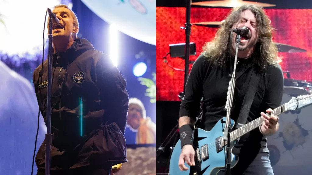 Liam Gallagher Dave Grohl Oasis