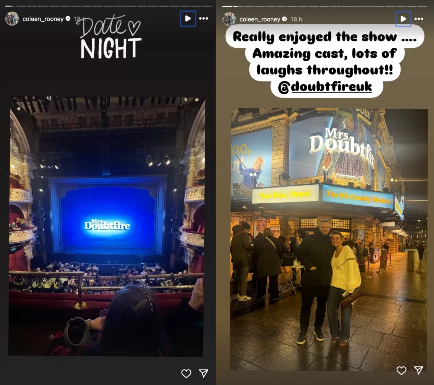 Pantallazo del Instagram de Coolen Rooney