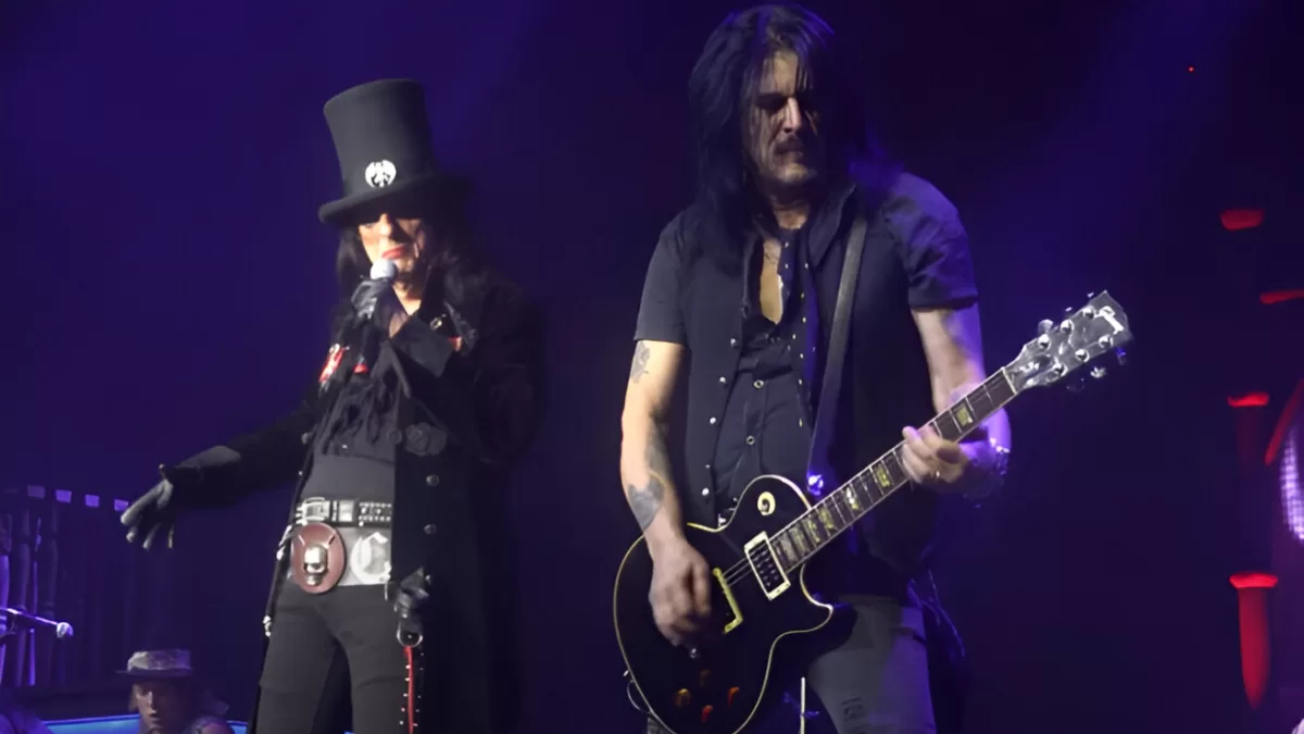 Gilby Clarke y Alice Cooper