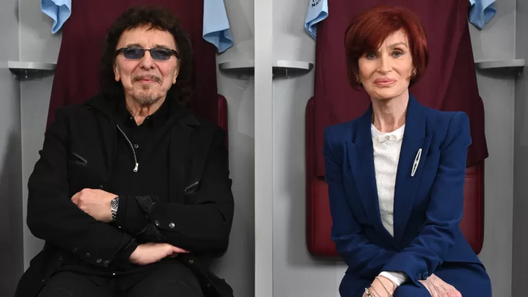 Sharon Osbourne y Tony Iommi