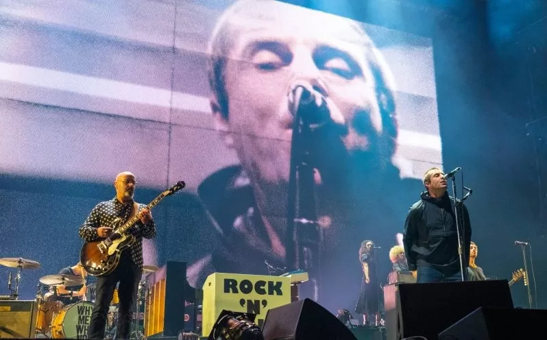 Bonehead y Liam Gallagher en 2019 