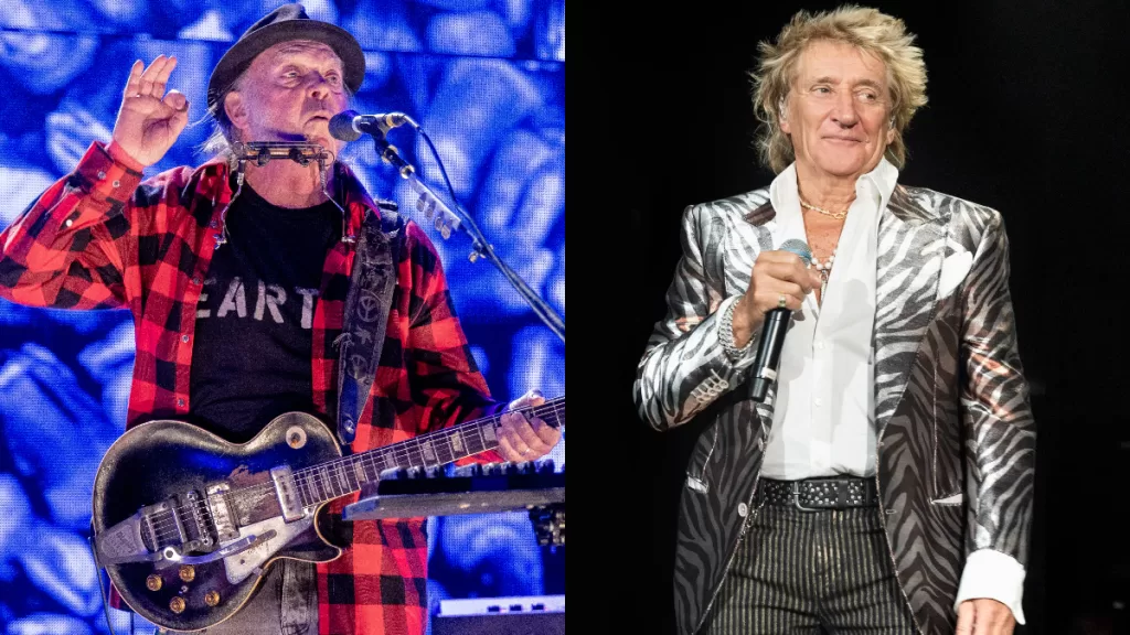 Glastonbury 2025 Neil Young Rod Stewart
