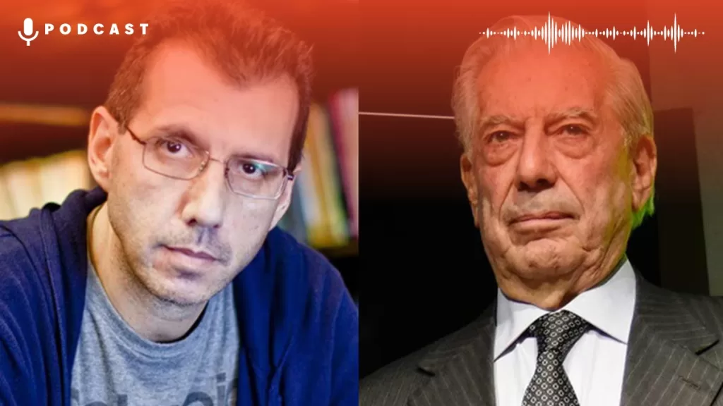 Alberto Fuguet Mario Vargas Llosa Card Web