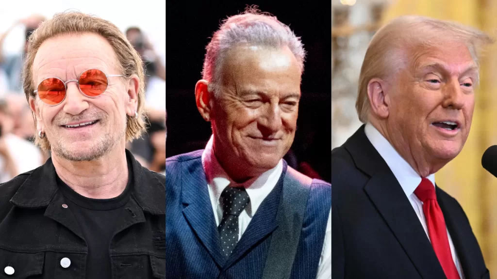 Bono Bruce Springsteen Donald Trump