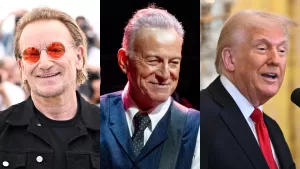 Bono Bruce Springsteen Donald Trump
