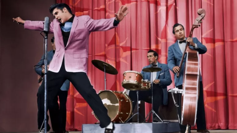 Elvis Presley 1956 Milton Berle Color Web