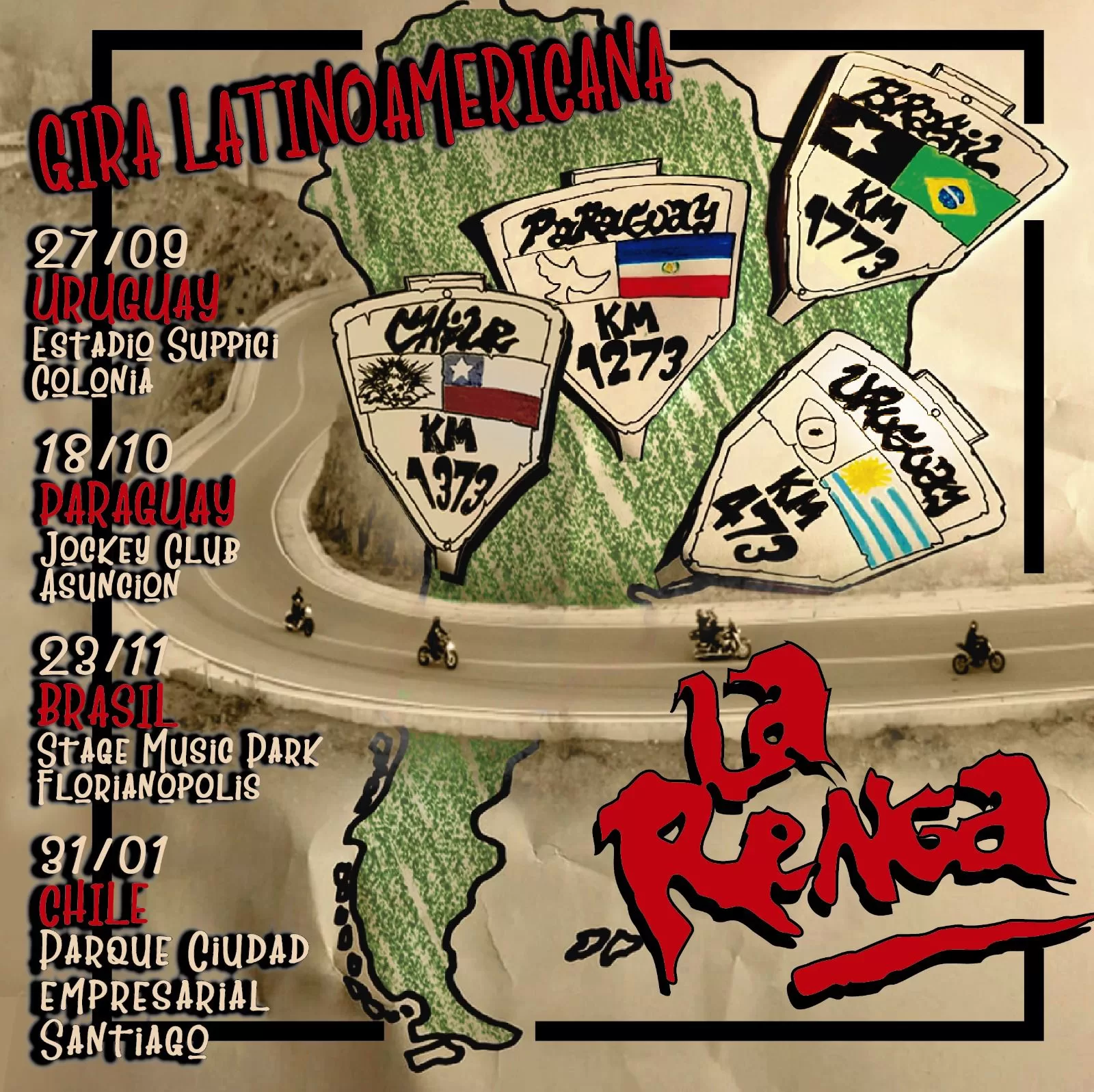 La Renga Gira Latinoamerica 2026