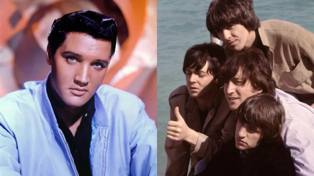 Elvis Presley Beatles 1965 Getty Web