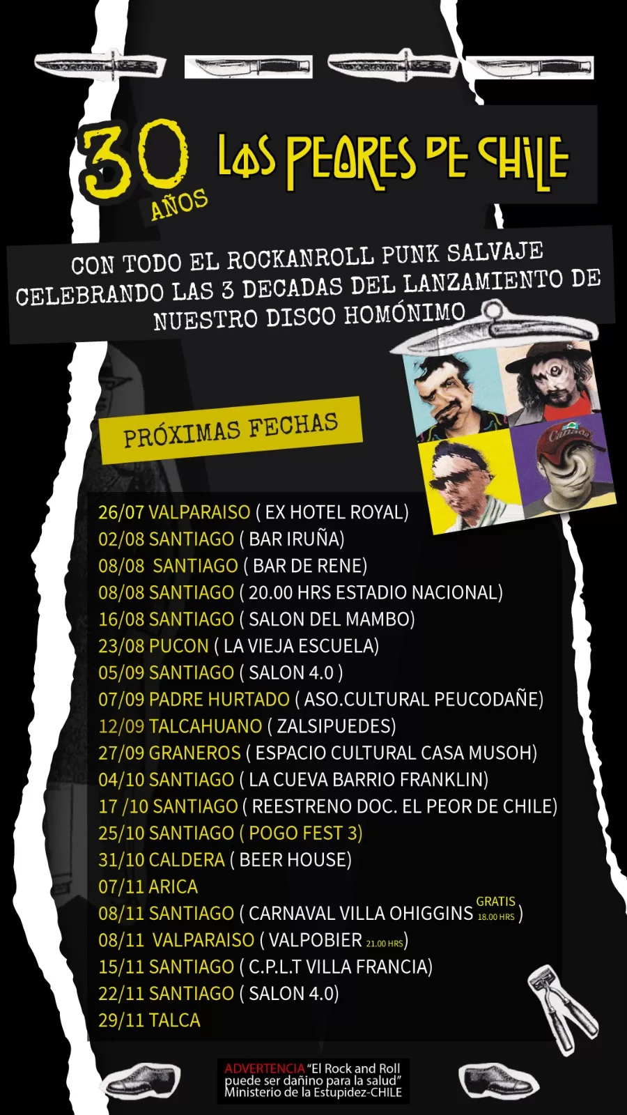 AFICHE GIRA 30 AÑOS