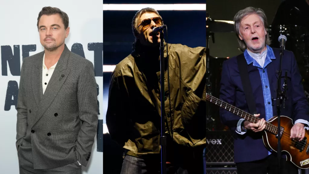 Leonardo DiCaprio Oasis Paul McCartney