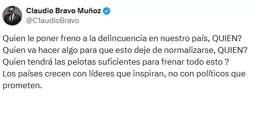 Claudio Bravo Critica