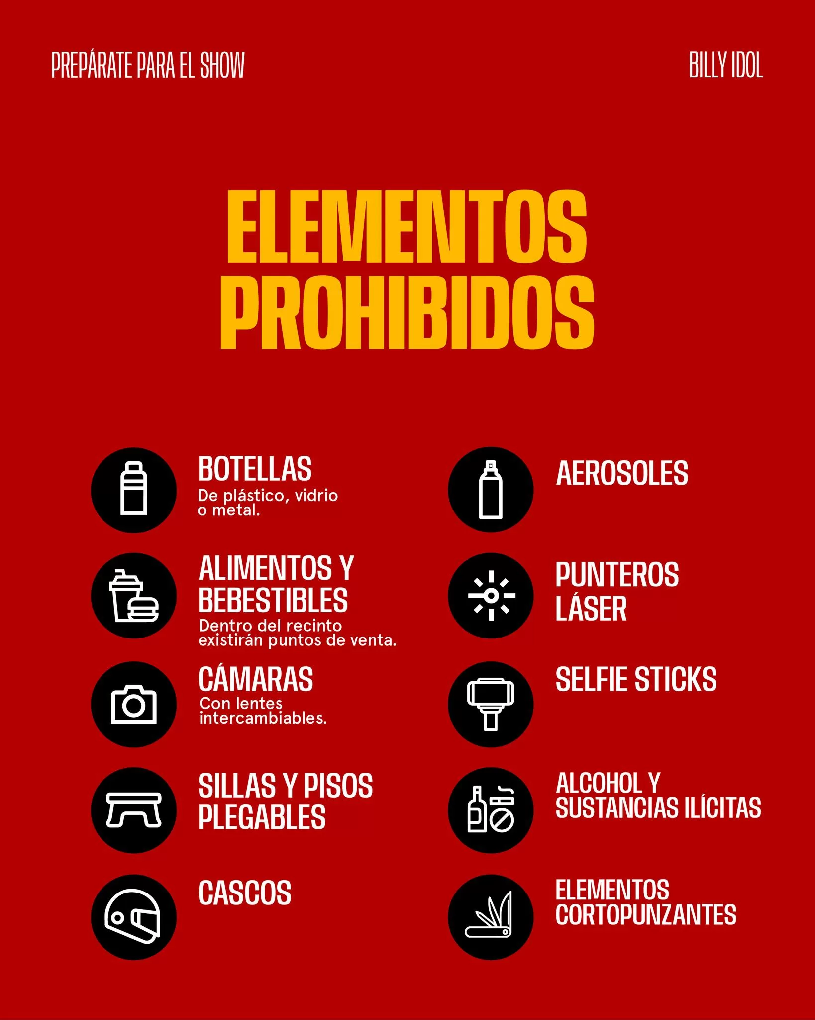 Billy Idol Horarios 02