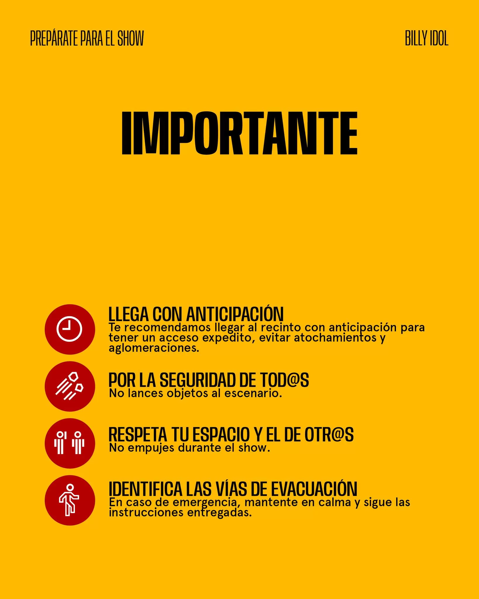 Billy Idol Horarios 05