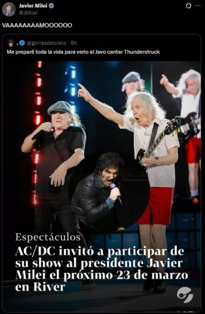 Milei Ac Dc Fake News