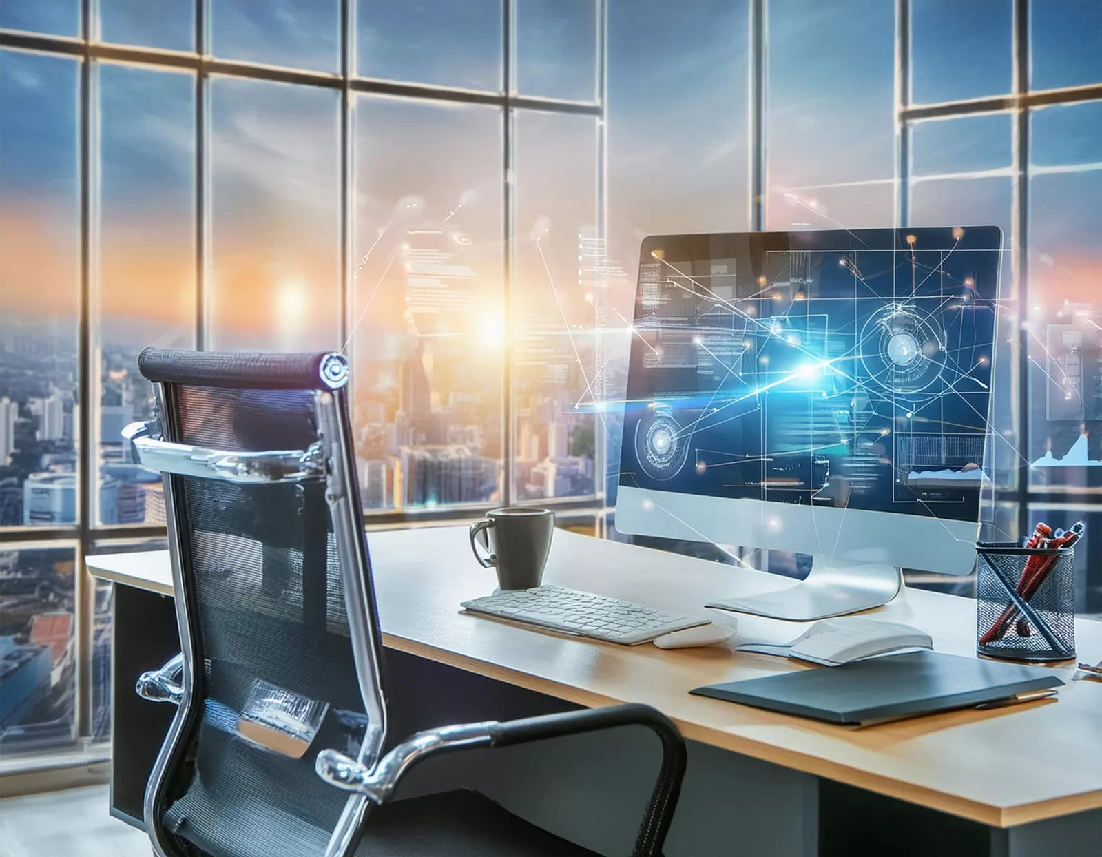 59558814_personal Computer With Mobile Application Design Displayed On Monitor Modern Working World Concept (1)