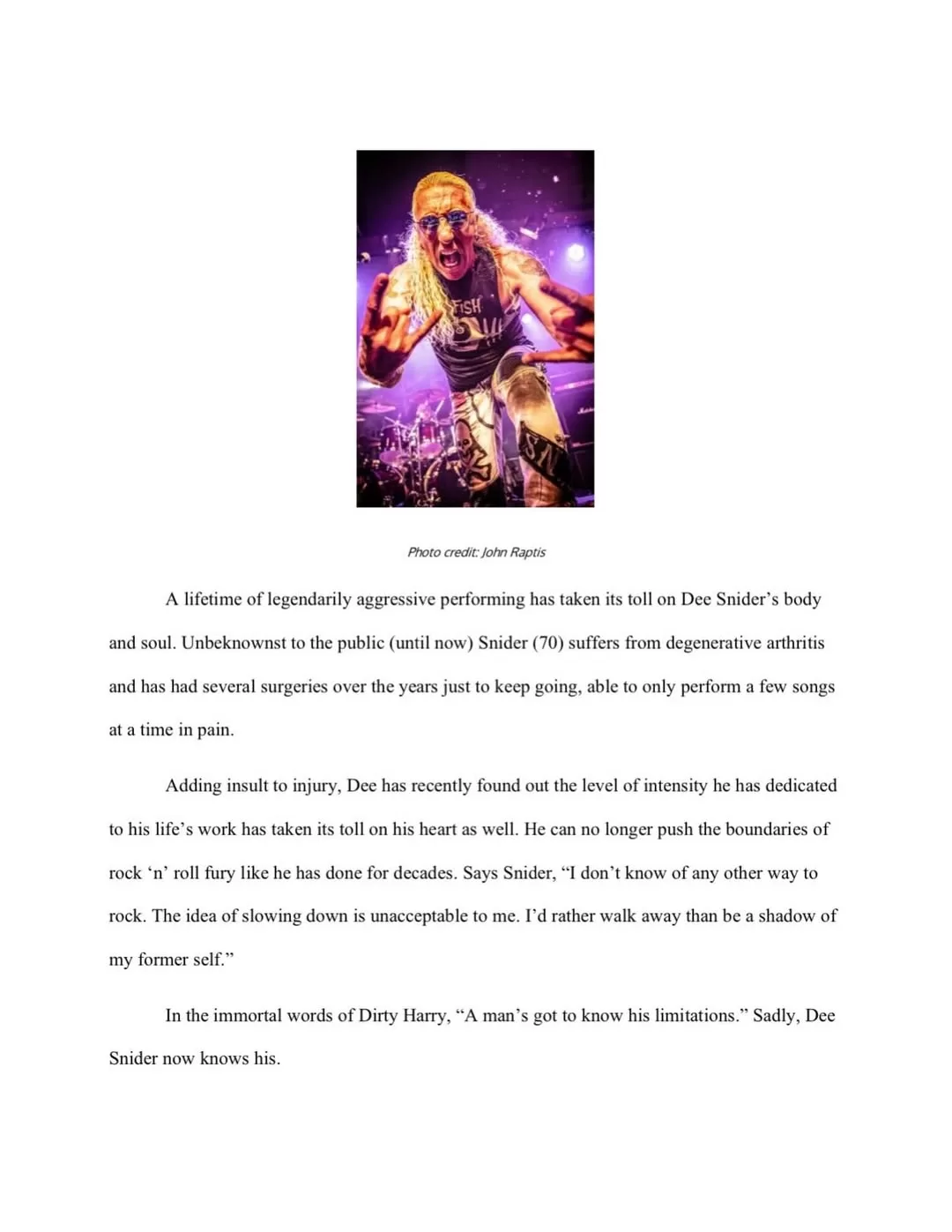 Twisted Sister Comunicado 02