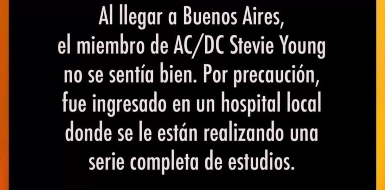 Ac Dc Comunciado Stevie Young