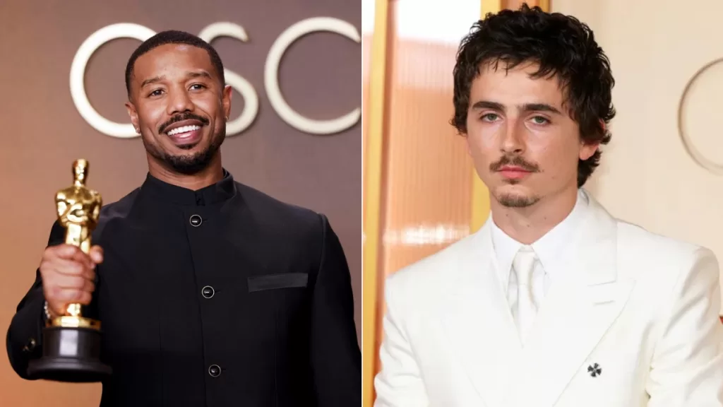 Michael B Jordan Timothee Chalamet Oscar 2026 Web