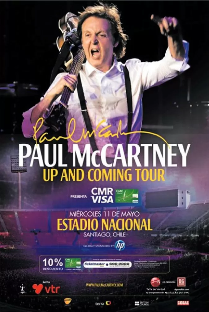 Paul Mccartney Chile 2011 Afiche