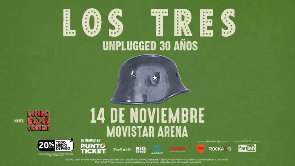 Los Tres Unplugged Movistar Arena Web