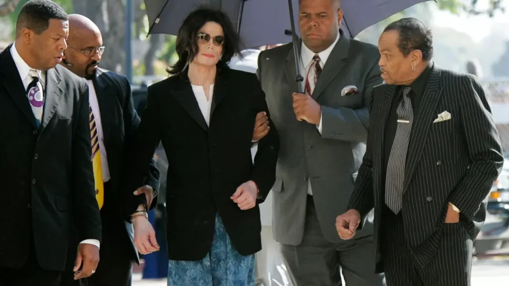 Michael Jackson 2005 Juicio Pijama Getty Web