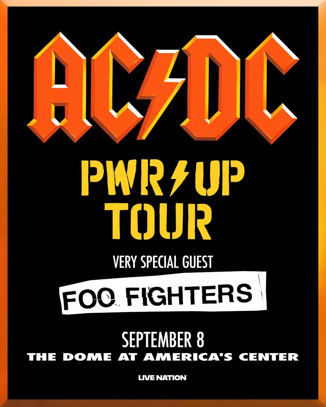 Foo Fighters Ac Dc Afiche