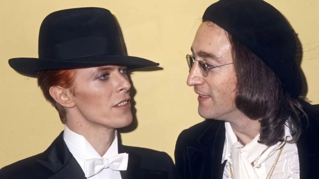 David Bowie John Lennon 1975 Web