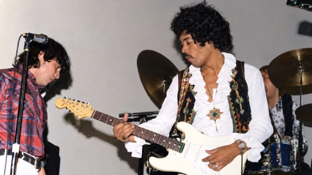 Jimi Hendrix Eric Burdon 1970 Color Web