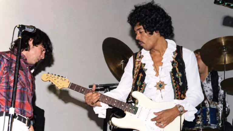 Jimi Hendrix Eric Burdon 1970 Color Web
